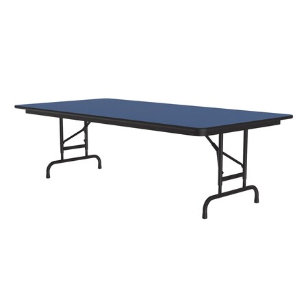 Correll CFA Adjustable HPL Folding Tables 36x96 Blue CFA3696PX-37